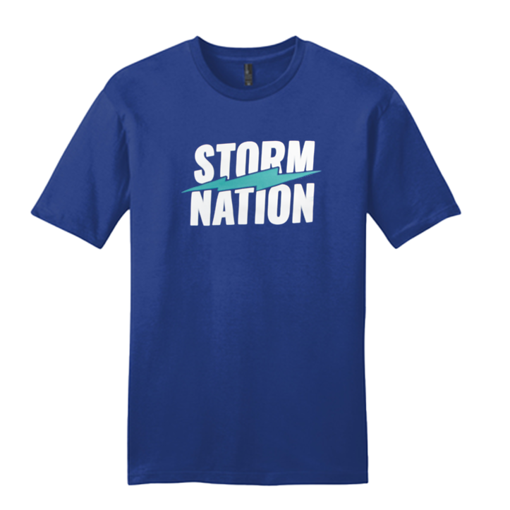 STORM NATION MENS TEE ROYAL BLUE